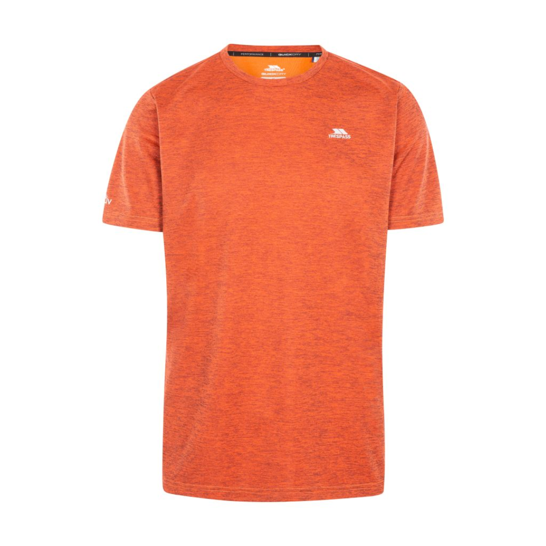 T-shirt herre - Trespass Raeran Quick-dry - Orange