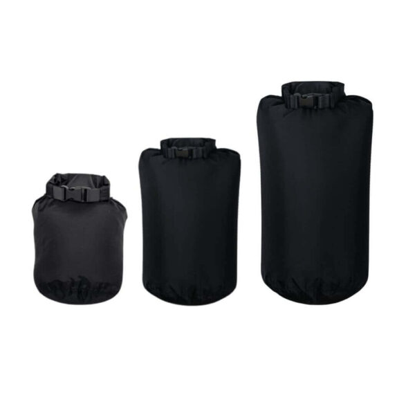 Dry Bag Sæt 3 stk – 2, 5 & 10 Liter – Sort
