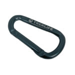 Karabinhage D-shape Sort - Multifunktionel klips til outdoor