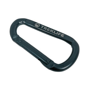 Karabinhage D-shape Sort - Multifunktionel klips til outdoor