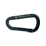 Karabinhage D-shape Sort - Multifunktionel klips til outdoor