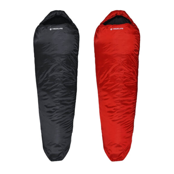 Treklife Voyage Mummy Sovepose 2 Sæson – Rød/Sort – Soveposer