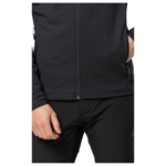Jack Wolfskin Baiselberg Hooded FZ Fleecejakke - Sort