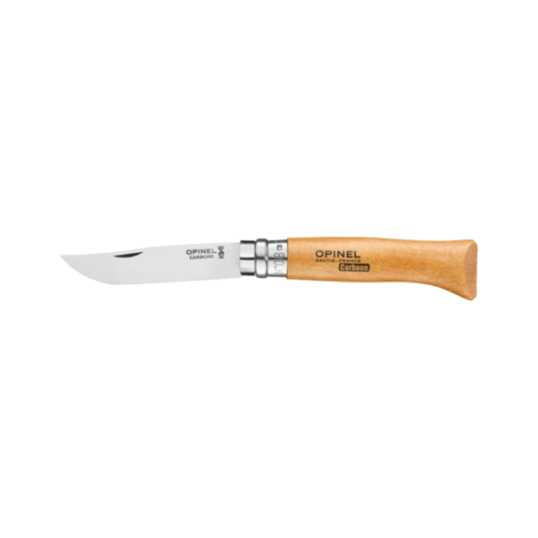 Opinel No. 8 Foldekniv Carbon Steel – Bøg – Knive