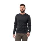 Jack Wolfskin Sky Thermal LS Herretrøje - Sort