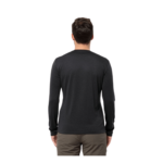 Jack Wolfskin Sky Thermal LS Herretrøje - Sort