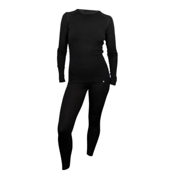 Treklife Merino Uldundertøj Sæt Dame 220g – Grøn