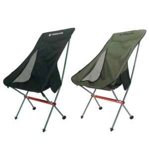 Treklife High-Back UL Chair Letvægts Foldestol - Grøn/Sort