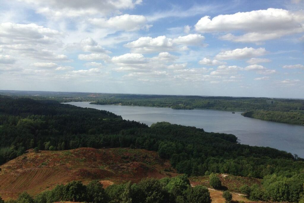 Udsigt over Julsø fra Himmelbjerget
