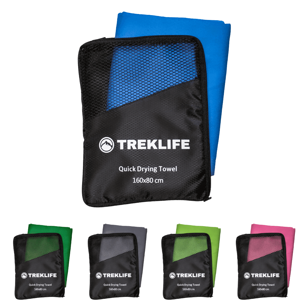 Hurtigtørrende microfiber håndklæde – 160×80 cm – Treklife