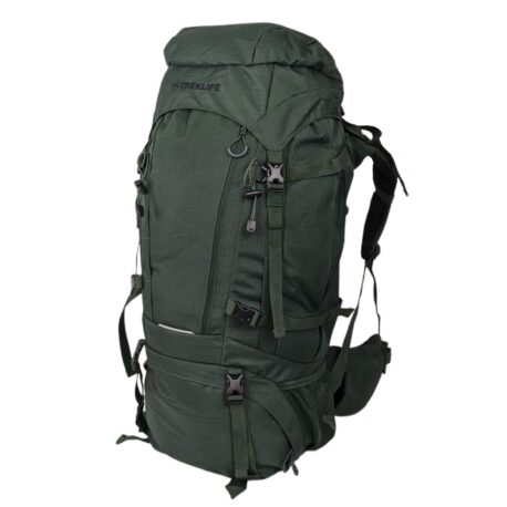 Vandrerygsæk - Treklife Backpacker 65L - Grøn