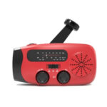 Aquipe Nødradio FM/AM Håndsving & Solcelle 2000 mAh - Rød