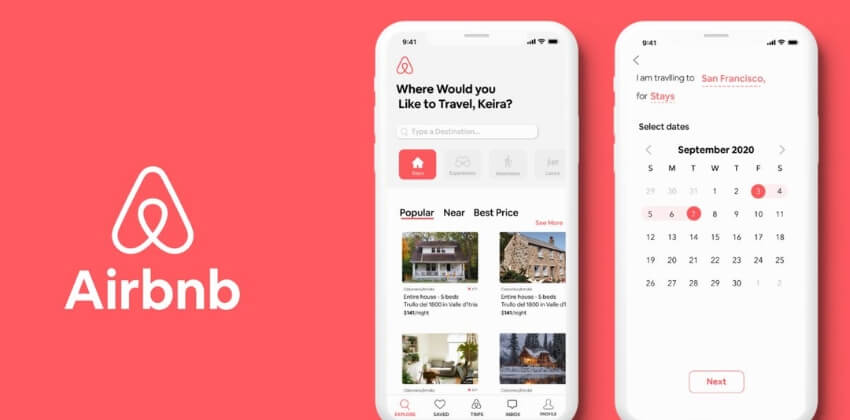 Rejse apps - Airbnb