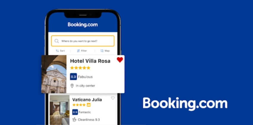 Rejse apps - Booking.com