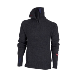 Uld sweater - Ulvang Rav Zip - 100% uld - Mørkegrå
