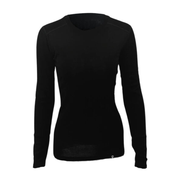 Treklife Uldundertrøje Dame 100% Merino Uld – Sort