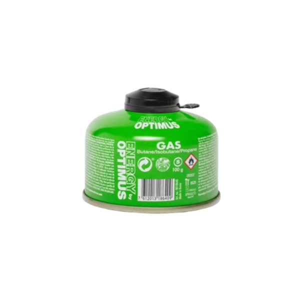 Optimus Energi Gas 100 g – Butan/Isobutan/Propan – Kogeudstyr
