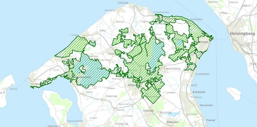 Nationalpark Kongernes Nordsjælland kort
