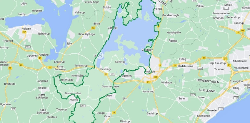 Nationalpark Skjoldungernes Land kort