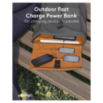 Goobay Solar Powerbank 20.000 mAh med solcellepanel