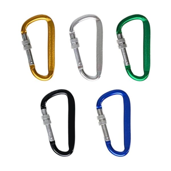 Treklife Skruekarabin Aluminium med Låsefunktion – Karabinhager
