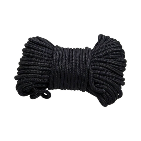Multifunktionel Snor 4 mm - 15 m tørresnor - Sort