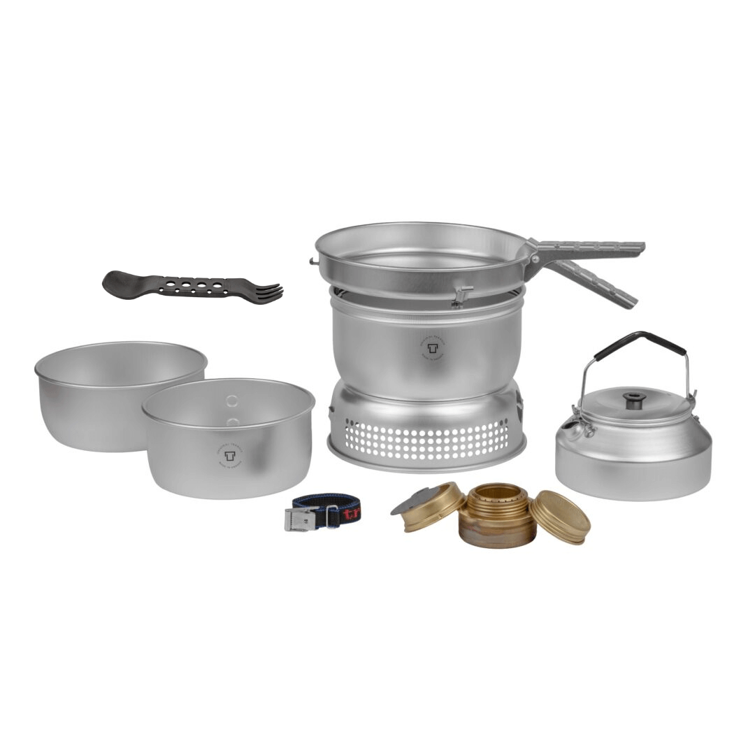 4: Stormkøkken - Trangia 25-2 - UL - Spritbrænder, kedel og T-spoon
