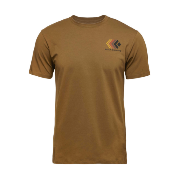Black Diamond Faded SS Tee Herre T-shirt – Brun