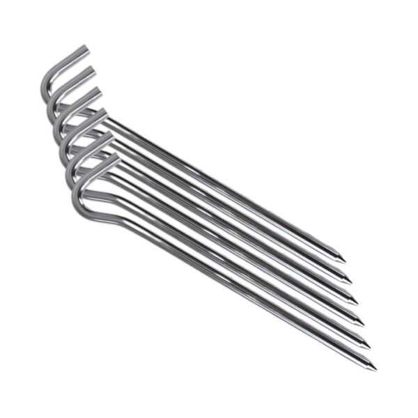 Letvægts Aluminiums Teltpløkker 18 cm – 6 stk