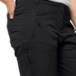 Jack Wolfskin Glastal Pants W Softshell - Sort