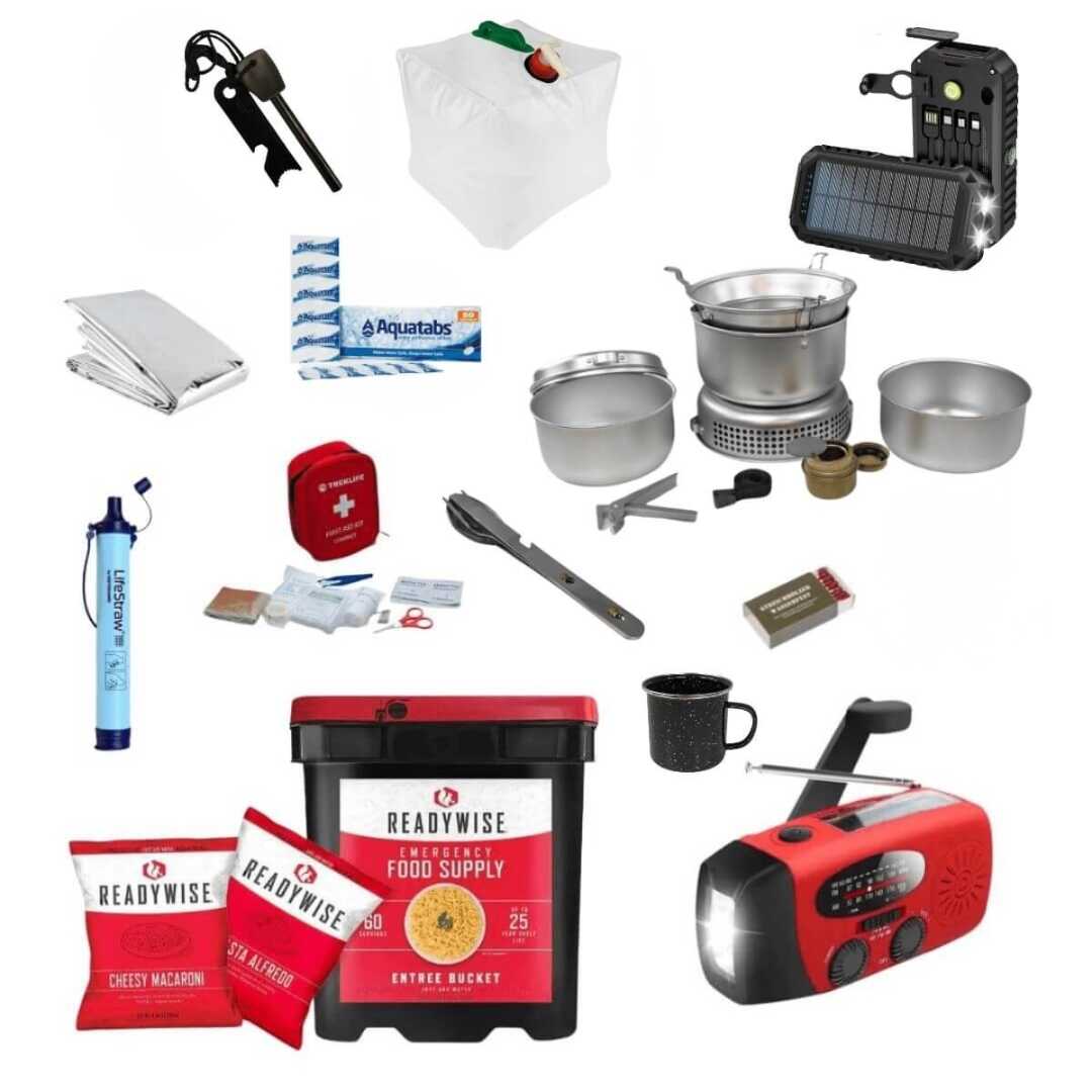 Nødpakke inkl. frysetørret mad - 14 dage - Vælg antal personer