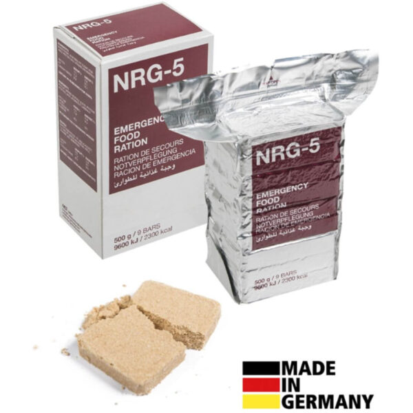NRG-5 Nødration 2300 kcal – 20 års holdbarhed – Feltrationer & proviant