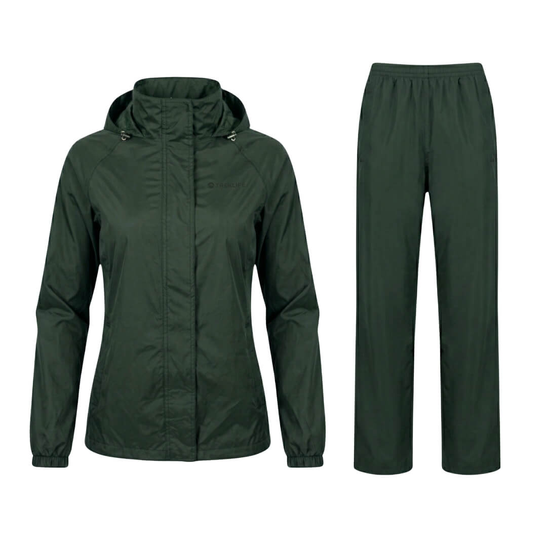 Regnsæt dame - Treklife Rain Packaway - Grøn
