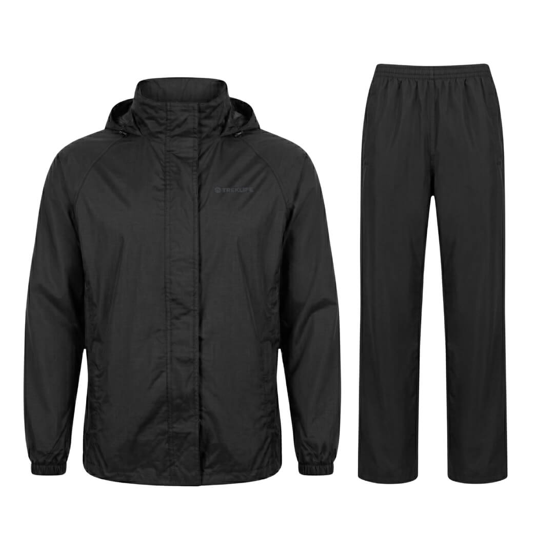 Regnsæt herre - Treklife Rain Packaway - Sort
