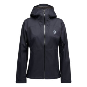 Black Diamond Fineline Stretch Rain Shell Dame - Sort