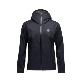 Regnjakke til herre - Black Diamond Fineline Stretch Rain Shell - Sort