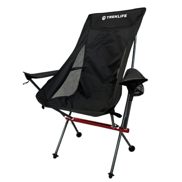 Treklife Luxe Chair Foldestol med Høj Ryg og Armlæn – Campingstole