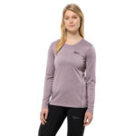 Jack Wolfskin Sky Thermal LS T Dame - Lilla
