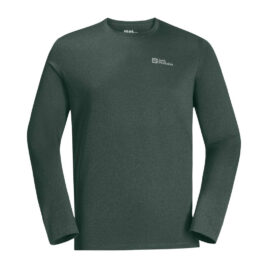 Trøje til herre - Jack Wolfskin Sky Thermal LS T M - Grøn