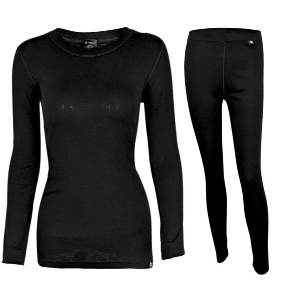 Treklife Merino Uldundertøjssæt Dame – Sort
