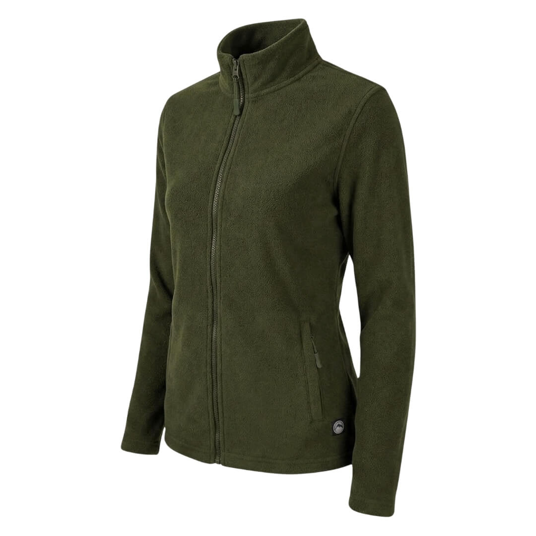 Fleecetrøje dame - Treklife Mid FZ - Grøn