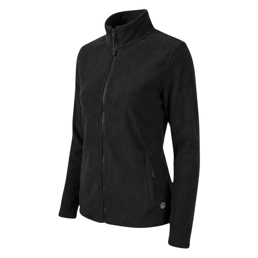 Fleecetrøje dame - Treklife Mid FZ - Sort