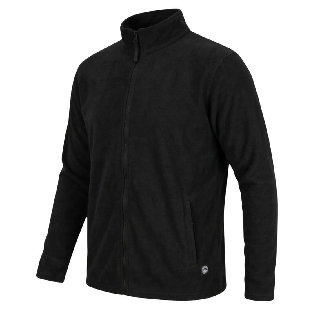 Fleecetrøje herre - Treklife Mid FZ - Sort