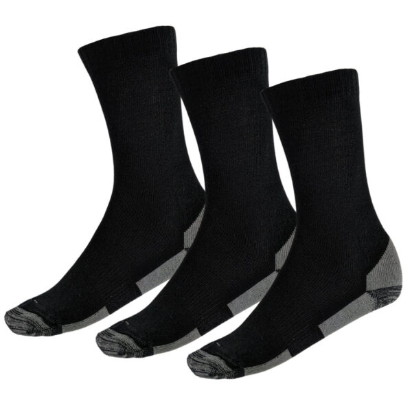 Treklife Wool Trail Vandrestrømper i Merinould – Sort (3 par) – Sokker