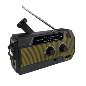 Aquipe Nødradio FM/AM med 4000 mAh Powerbank og Solcelle