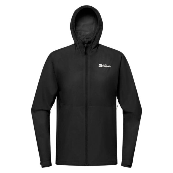 Jack Wolfskin Prelight 2.5L Regnjakke Dame – Sort – Regntøj