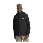 Jack Wolfskin Trail Time 2-lags Regnjakke Herre - Sort