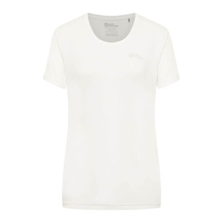 T-shirt til dame - Jack Wolfskin Tech T - Hvid