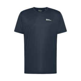 T-shirt til herre - Jack Wolfskin Tech T - Blå