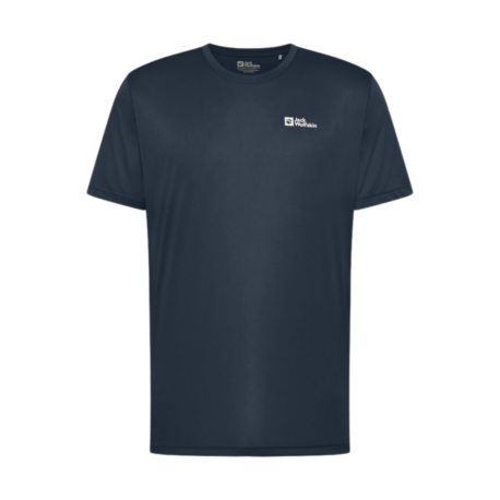 T-shirt til herre - Jack Wolfskin Tech T - Blå